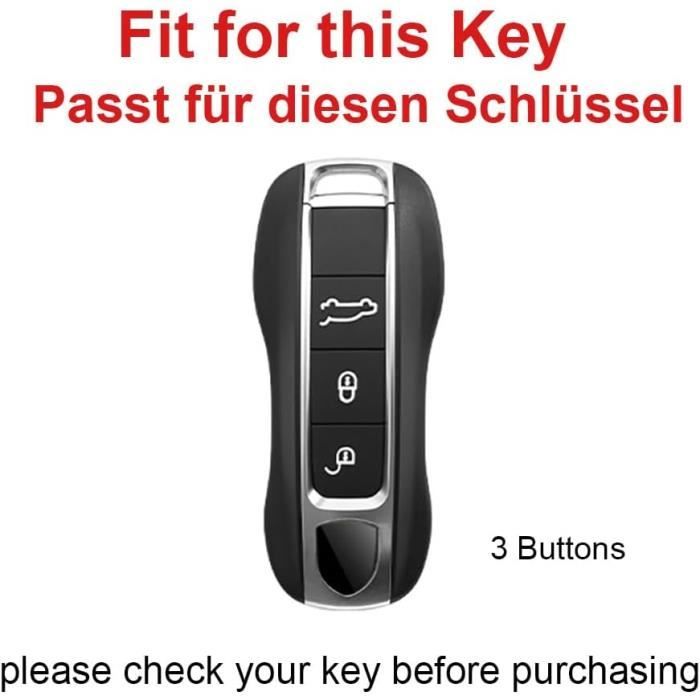 Lot De 2 étuis En Silicone Pour Clé Porsche - Compatible 911, 997, 987 Boxster/Cayman - Protection Antidérapante - 9
