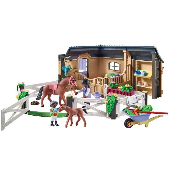 Playmobil 71237 Van avec Cheval - Country - Le Club d'équitation