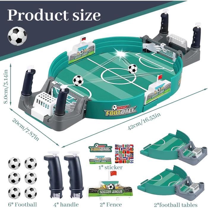 Jeu de société - VGEBY - Mini Jeu de Baby-Foot - Jouet éducatif - 2