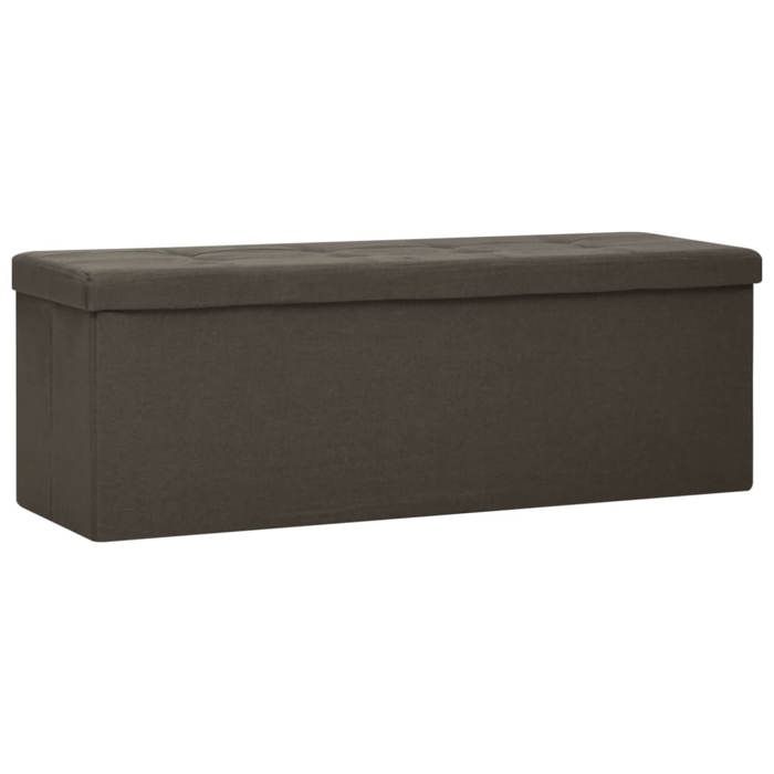 Pouf de rangement avec coussin Noir 80 x 80 x 45 cm Simili cuir vidaXL | Leroy Merlin