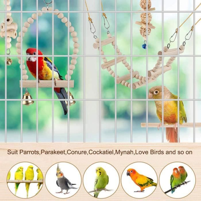 Lot De 3 Pierres Calcaires Naturelles Pour Oiseaux - Entretien Du Bec Perruches, Calopsittes - Jouet Sûr Et Durable