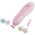 Lv.life Coupe-ongles Tondeuse pour bébé sûr orteils et ongles dispositif de polissage électrique rose-2