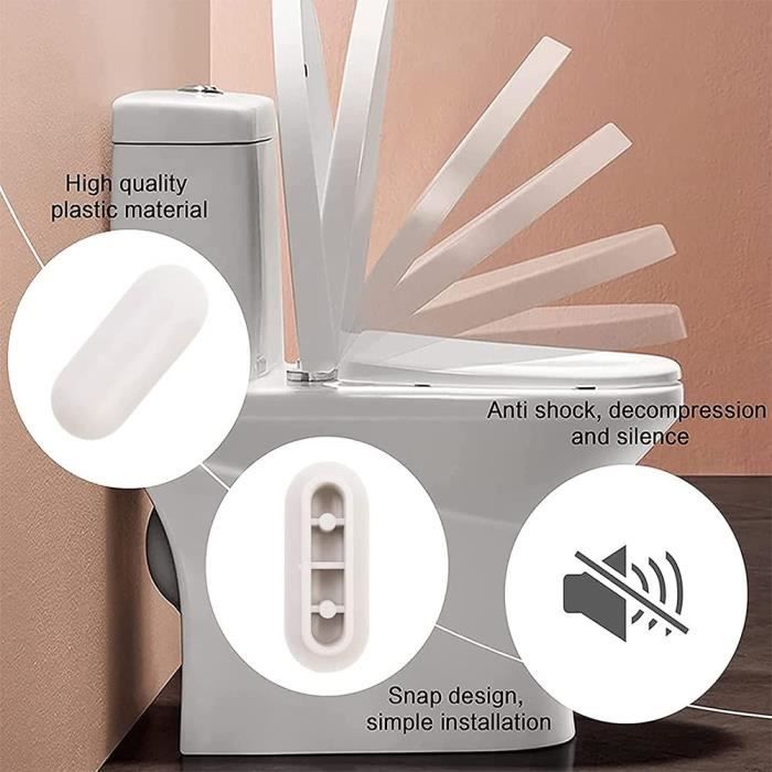 Tampon Universel Pour Toilette, Tampon Abattant Wc, 10 Pièces PareChocs De De Toilette Pour La