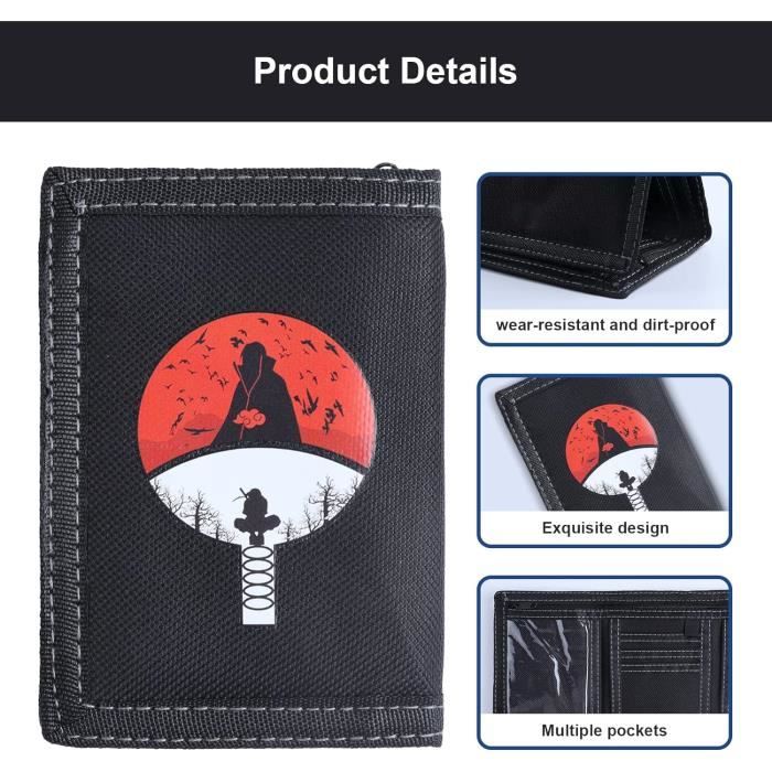Portefeuille Double Pliage Enfant Avec Motif Animé - Cuir PU, 11.5x9.5x2 Cm, Cadeau Idéal Pour Garçons Et Fans De Jeux Vidéo - 6