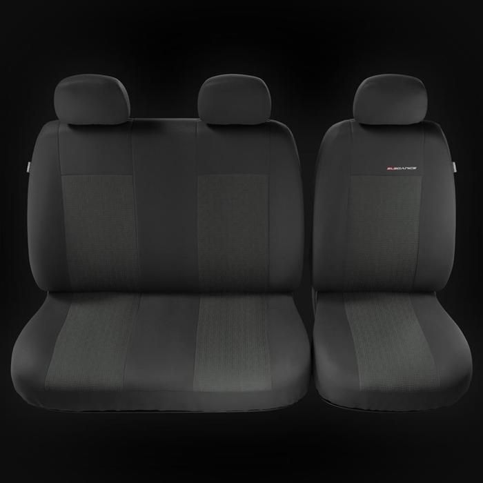 Housses De Sièges Avant Universelles Grises Pour Citroën Jumper I, II, III (1994-...) - Marque Mossa - Nettoyage Facile