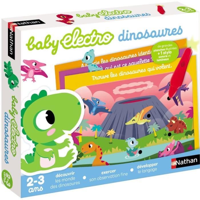 Jeu ducatif lectronique NATHAN Baby Electro Dinosaures 2