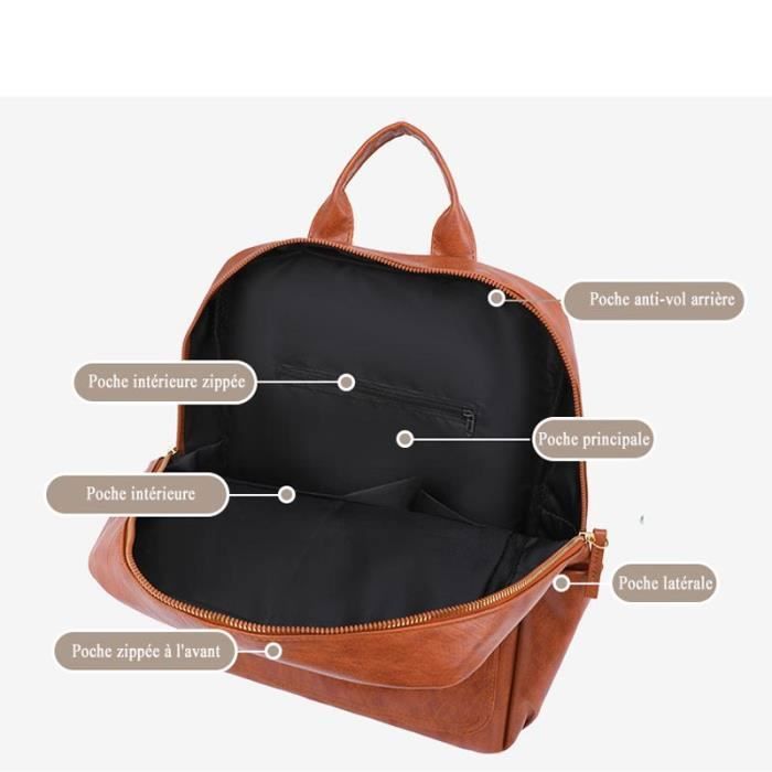 FL FantasyLinen Sac à Dos Pour Femme, Sac à Bandoulière