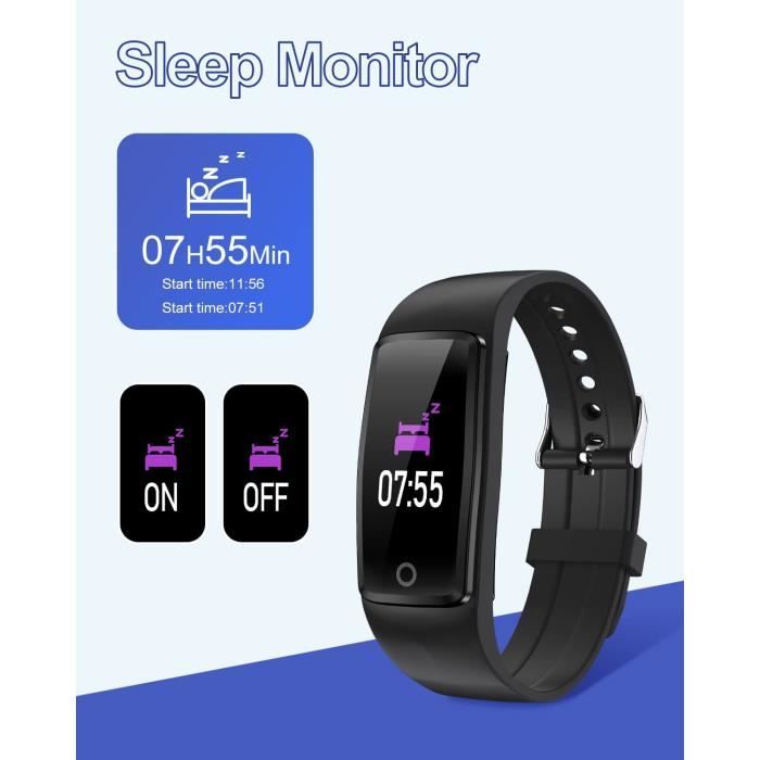Podometre bracelet non 2025 connecte