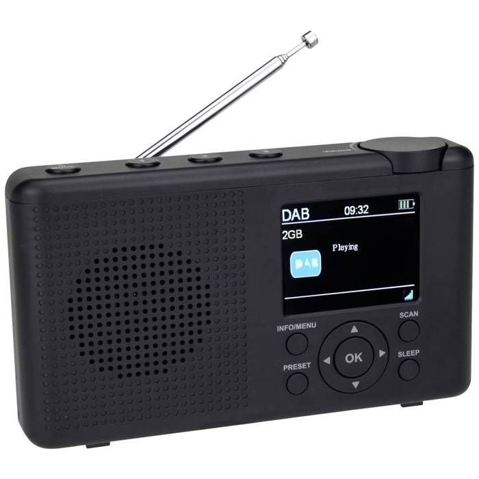 Reflexion TRA23DAB/GR Radio de table DAB+, DAB, FM DAB+, FM ...