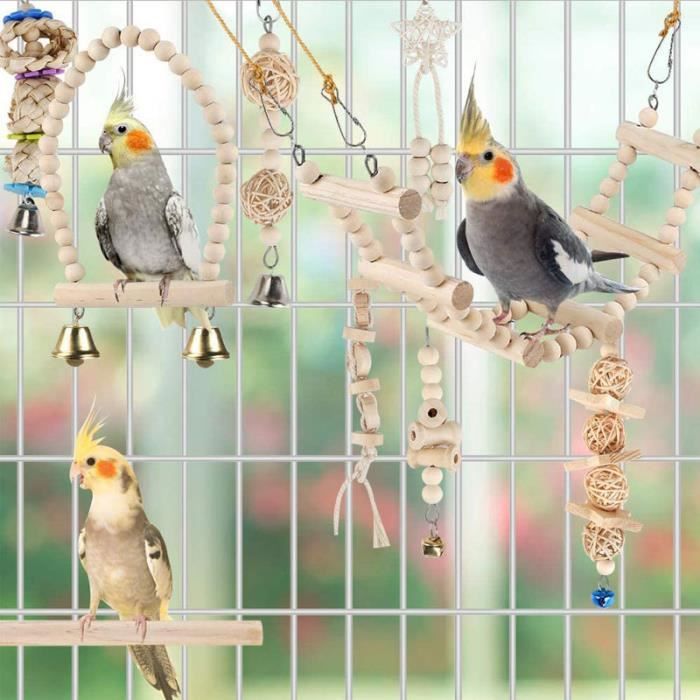 Lot De 3 Pierres Calcaires Naturelles Pour Perruches Et Perroquets - Entretien Du Bec, Jouet Sûr, Petites Et Moyennes Tailles