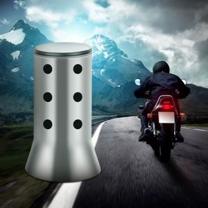 X AUTOHAUX Silencieux D'Échappement Moto Universel 150mm X 60mm – Argenté Amovible