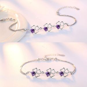 Lot De 4 Bracelets Jonc Chaîne Argenté Avec Strass - Pour Femme, Neuf Sans Emballage