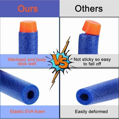 200 Fléchettes En Mousse Recharge 7,2 Cm Bleues Pour Nerf Strike Elite - Munitions Souples