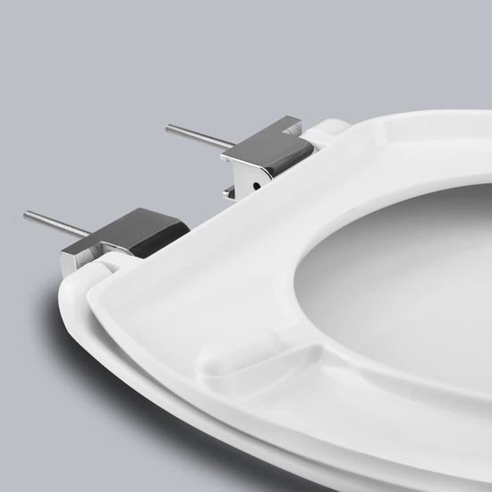 Verres De Toilette En R/ésine Ur/ée-Formald/éhyde-Coquille De Perle Abattant Wc Avec Abaissement Automatique Avec Abaissement Lent Et Fonction De Fermeture En Douceur