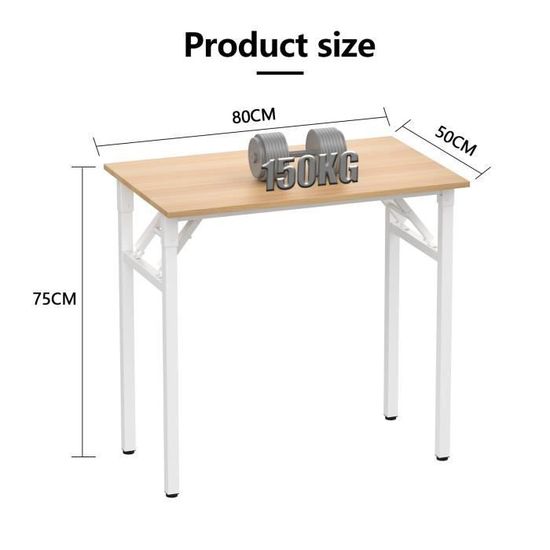 PIPIPOXER 60x40cm Bureau d'Ordinateur Portable avec Bandes Antidérapantes, Bureau Mobile