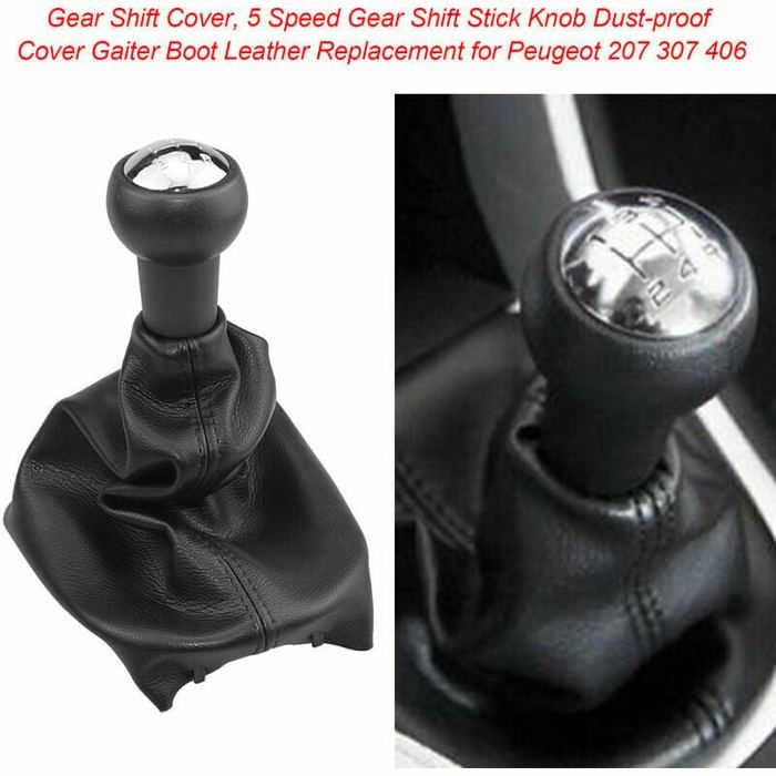 Couvercle Pommeau Levier Vitesse Pour Peugeot 207 307 406, Citroën C3 C4 C5