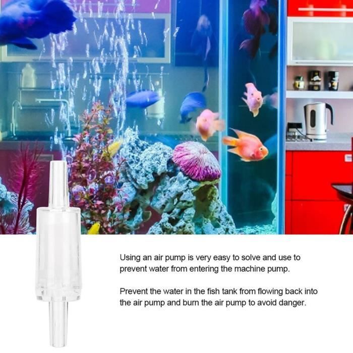 10 pièces Aquarium pompe à Air clapets anti-retour rouge clair en plastique clapet  anti-retour unidirectionnel pour aquarium