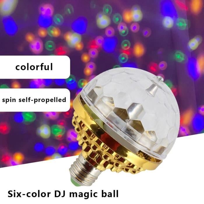 Lumière Boule Magique Rotative Lumière D'ambiance LED pour Soirée