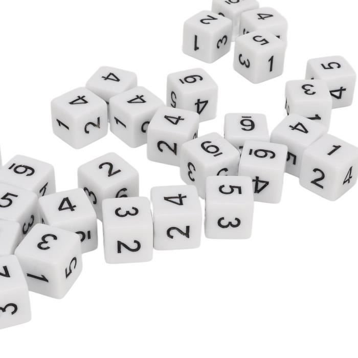 24 Pièces Compteur de Dés Dés à 6 Faces Dés de jeton Token Dice Dés Magiques 24 Pièces Compteur de Dés Dés à 6 Faces Dés de jeton Token Dice Dés Magiques