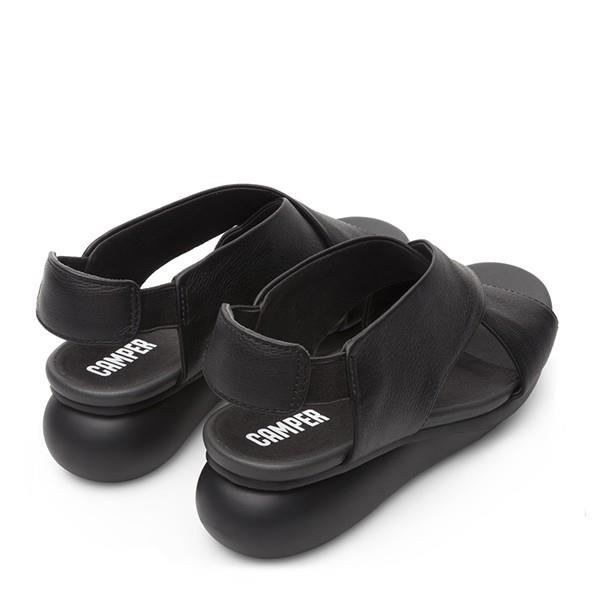 Sandales Femme CAMPER Balloon Cuir élastique noir Semelle