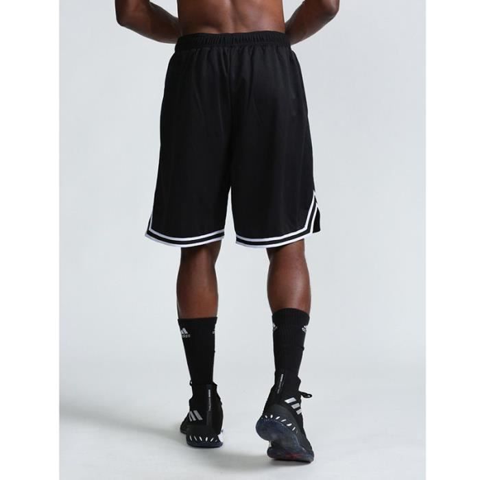 Short de Sport Homme Basket Running Fitness Noir Taille