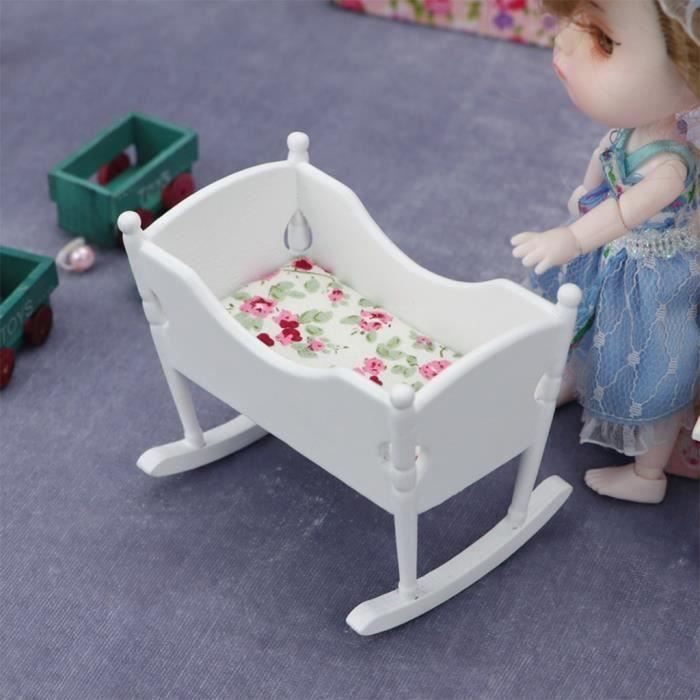 VINGVO lit de bébé poupée Berceau miniature modèle de meubles VINGVO lit de bébé poupée Berceau miniature modèle de meubles