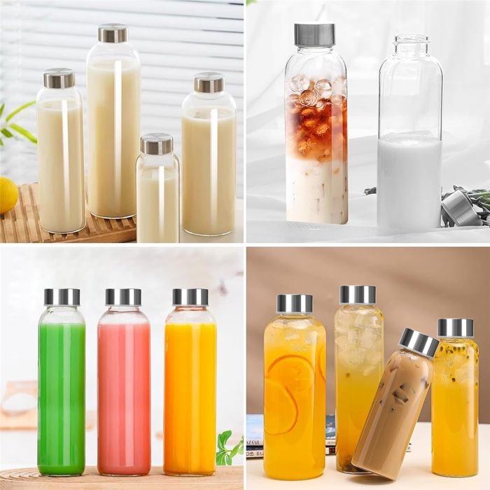 Lot de 4 verre à boire gris en verre 30cl Tone | Maisons du Monde