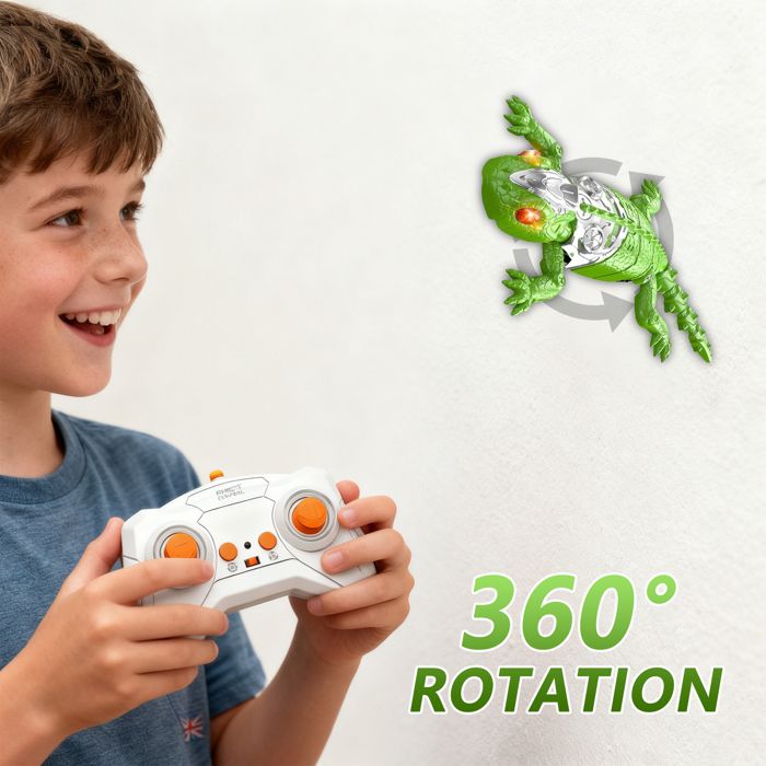 Gecko Radiocommandé, Lezard Télécommandé avec Yeux LED Lumineux, Lézard ...