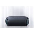 LG XBOOM GO PL5 - Enceinte bluetooth portable - Soundboost - 18hrs d'autonomie - IPx5 - Eclairage multicolore - Bleu-Noir-0