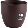 PLASTIKEN Pot de fleurs bol Tes - 18 cm - Bronze-0