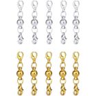 DLZAOAO Magnétique Fermoir à Boucle,10 Pack Bijoux Fermoir Magnétique Converter Bijoux en Strass Extender Chain Lobster Clasp pour Collier B