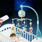 MELISSA & DOUG Mobile Musical Bébé BLEU - Avec Projecteur de Plafond - Sommeil Musique - Lit Cloche