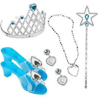 Chaussure Princesse Fille Accessoire Couronne | Accessoires Cosplay Princesse pour Filles Comprend des Talons Princesse