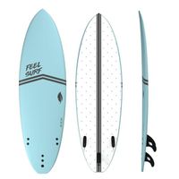 Planche de surf en mousse FEEL SURF - 6’ x 21’ x 2’’ 3-4 - 40,8L - Bleu