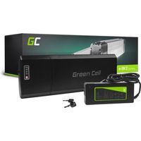 Batterie Vélo Electrique Green Cell® 24V 13Ah Li-Ion Rear Rack avec Chargeur