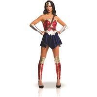 Déguisement adulte Wonder Woman - Justice League - Personnage Fiction - Rouge - Femme