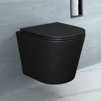 Sogood WC toilettes suspendus gris noir mat cuvette céramique toilette abattant silencieux avec frein de chute Aix108