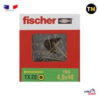 VIS FISCHER 4,0 X 40 MM | 100 PIÈCES