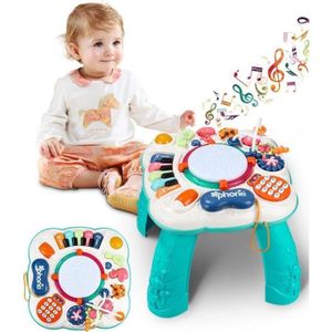 TABLE JOUET D'ACTIVITÉ Table Activité Bébé 6 en 1 Jouet Bebe 1 2 3 Ans Musique Table Dactivité Jeux Enfant Instrument Musicaux Éducatif Cadeau