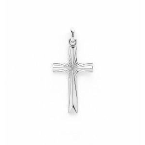 Pendentif Petite Croix En Argent Massif 925/1000 - Bijou Garanti - Neuf Avec étiquettes