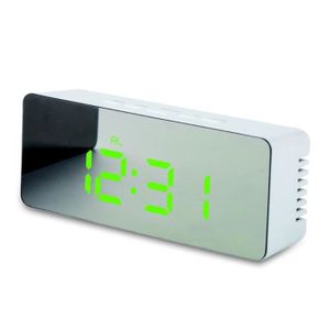 Radio réveil Réveil numérique Horloge de Table de Bureau Incurv