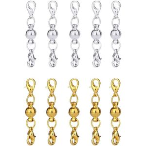Pour la fabrication de bijoux 1 Milifeel Fermoir magnétique pour collier et bracelet Argenté Fermoir magnétique 