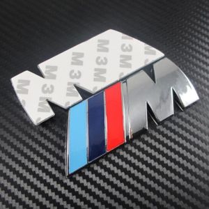 Generic Logo Badge autocollant M puissance Performance pour BMW silver à  prix pas cher