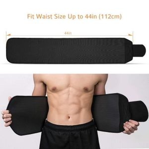 en N/éopr/ène 【Ceinture Abdominale】TOPELEK Ceinture de Sudation pour Homme et Femme Ceinture de Minceur Ajustable R/églable pour Estomac Noir Taille jusqu/à 44in // 112cm