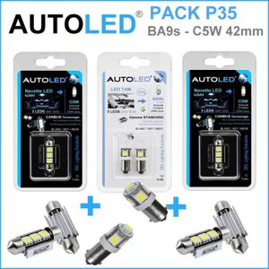 AMPOULE - LED PACK P35 4 Ampoules LED / T4W (ba9s)+navette C5W 4