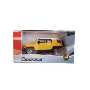VOITURE - CAMION Voiture miniature - Toyota FJ Cruiser Jaune Top Bl