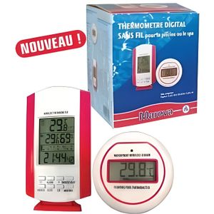 Arvona Thermomètre de Piscine Sans Fil - Thermomètre à Water