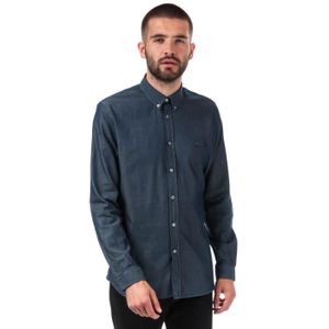 chemise lacoste bleu marine