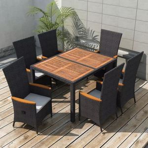 Table De Jardin Bois Et Noir