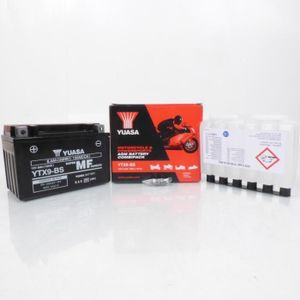 BATTERIE VÉHICULE Batterie Yuasa pour Moto Kawasaki 600 Ninja 1998 à 2020 YTX9-BS / 12V 8Ah Neuf